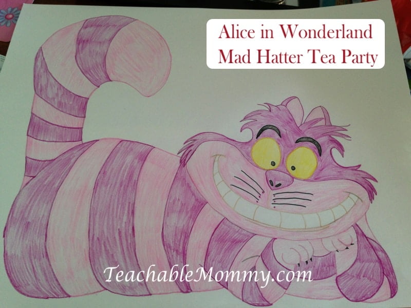 Alice in Wonderland Birthday Party, Mad Hatter Tea Party Birthday, cheshire cat game