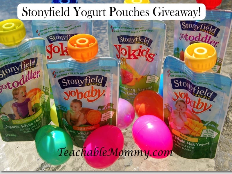 Stonyfield Yogurt Pouches Giveaway!