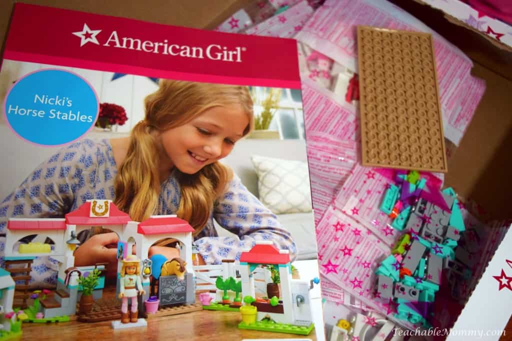 unboxing the new American Girl Mega Bloks, American Girl toys, American Girl review, Top Toys for Girls, American Girl Dolls, sponsored