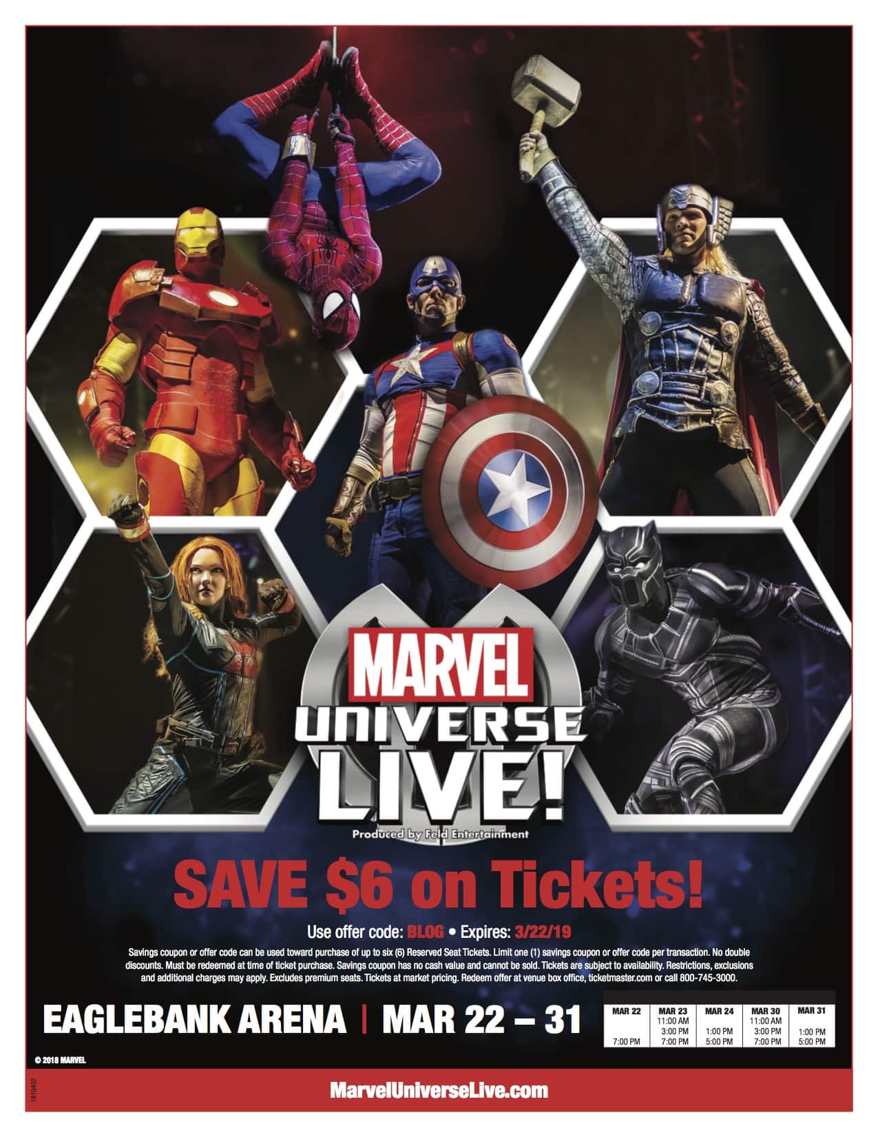Marvel Universe Live Ticket Giveaway
